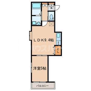 シエスタ(1LDK/2階)の間取り写真