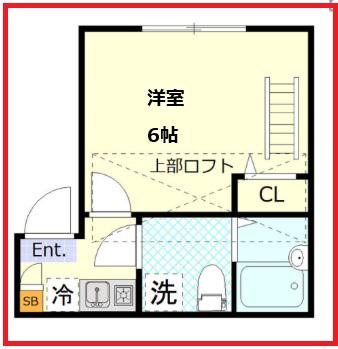 グリップ新小岩(1K/3階)の間取り写真