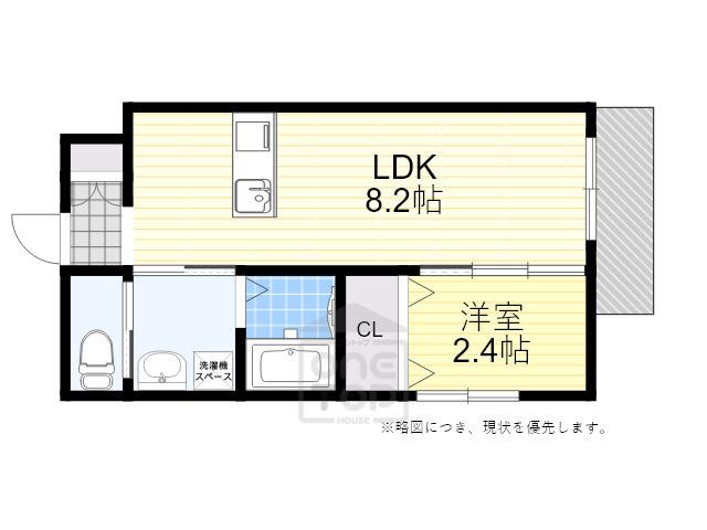 リアコート関大前Ⅱ(1LDK/1階)の間取り写真