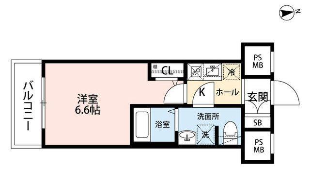 AZEST西川口(1K/3階)の間取り写真
