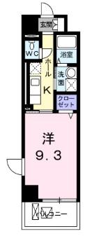 ファイン・スクエア―(ワンルーム/1階)の間取り写真