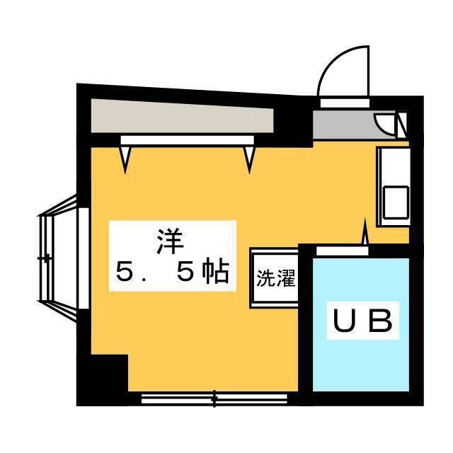 八王アゼリア(ワンルーム/1階)の間取り写真