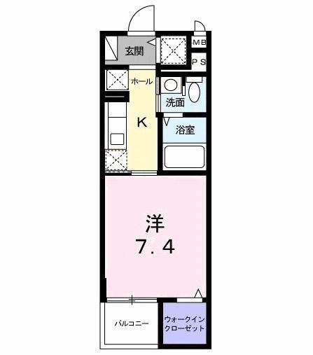 サン・ステージ 永山(1K/4階)の間取り写真