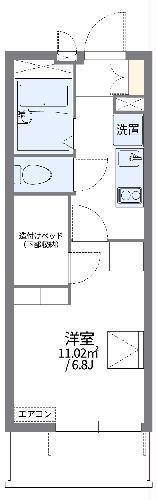 レオパレスWAKO 3(1K/1階)の間取り写真