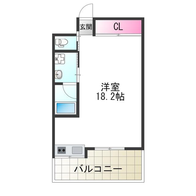 グランリーオ(ワンルーム/7階)の間取り写真