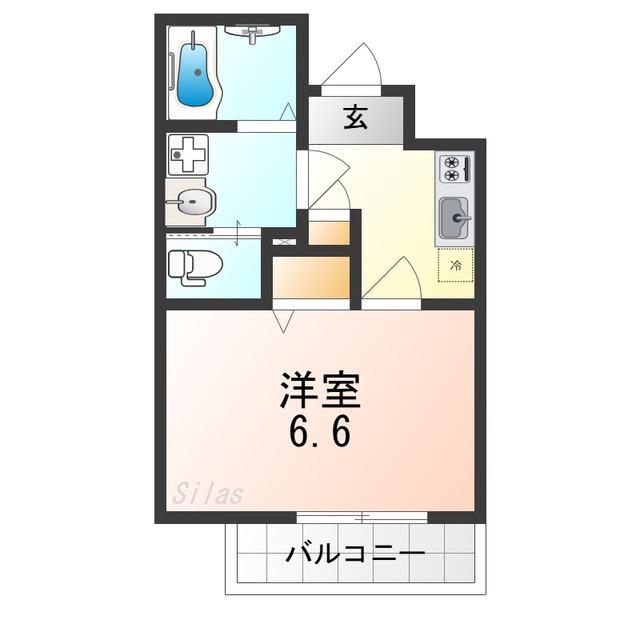 H-MAISON住吉(1K/1階)の間取り写真