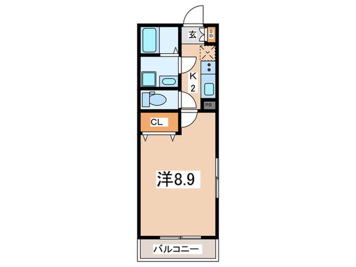 阿久和東4丁目 計画(1K/2階)の間取り写真