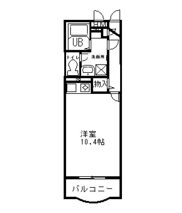 三島ガーデンヒルズアネックス(ワンルーム/3階)の間取り写真