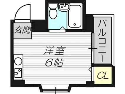 ベストレジデンス相川II(ワンルーム/3階)の間取り写真