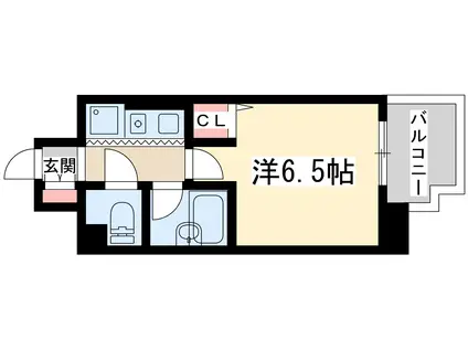 ダイアパレス新大阪宮原(1K/7階)の間取り写真