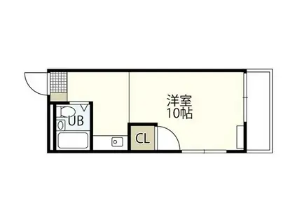 グリーンハイツ草津II(ワンルーム/4階)の間取り写真