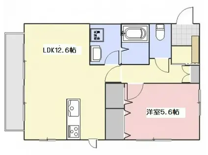 プチ・アンジュ(1LDK/1階)の間取り写真