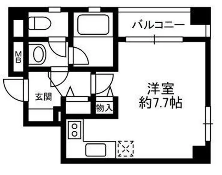 ソシエ六本木 4階階 間取り