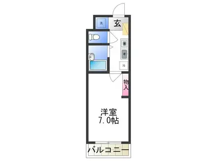 FRIEND SHIPI(1K/5階)の間取り写真