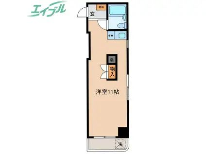 メゾン・トレンディー(ワンルーム/7階)の間取り写真