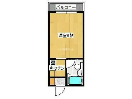 ダイヤコーポ桂川(1K/3階)の間取り写真