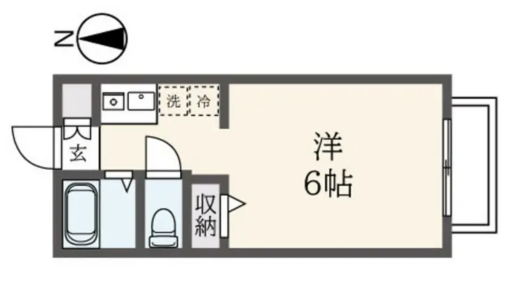 ウォータークロスハイム 1階階 間取り