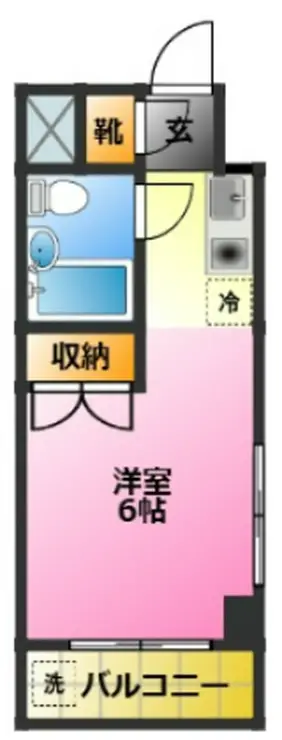 スカイコート新丸子 2階階 間取り