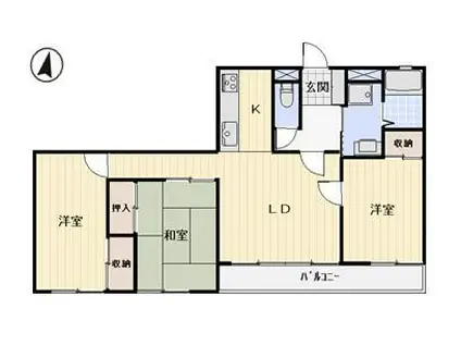 アークヒルズ(3LDK/1階)の間取り写真