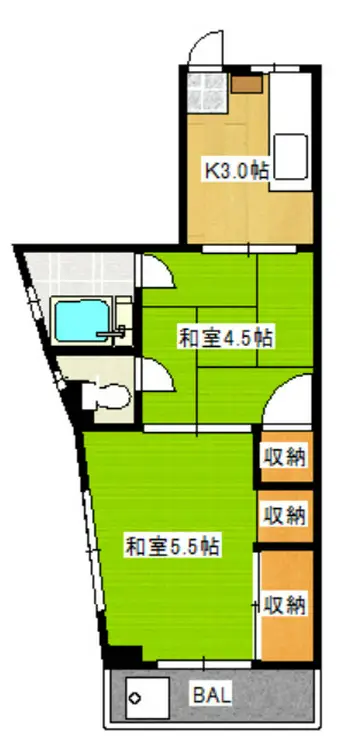 村上マンション 3階階 間取り