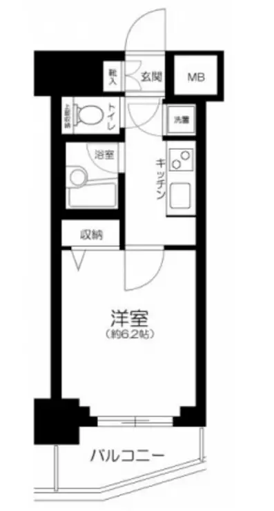パレステュディオ渋谷WEST 2階階 間取り
