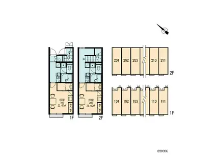 レオパレス純III(1K/1階)の間取り写真
