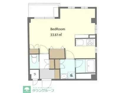 ALIVIS船橋イースト・ウエスト(1K/5階)の間取り写真