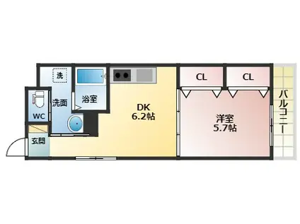 FSTYLE上田2号館(1DK/3階)の間取り写真
