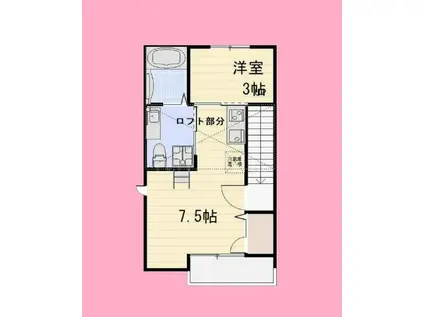 ブリッサ町田(1SLK/2階)の間取り写真