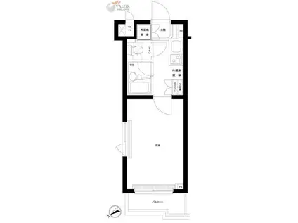 ルーブル南馬込六番館(1K/4階)の間取り写真