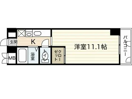 大手町 森野ビル(1K/7階)の間取り写真