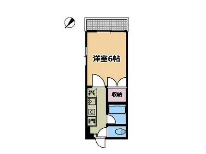 CORDONA8(1K/2階)の間取り写真