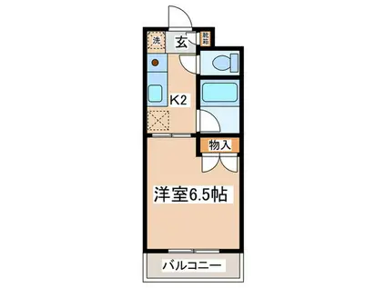 コーポレイメイ(1K/1階)の間取り写真