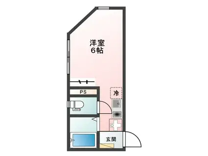 GLANZ亀有(ワンルーム/3階)の間取り写真