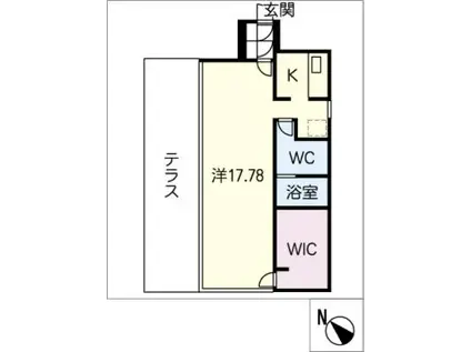 HARVEYRESIDENCE(ワンルーム/5階)の間取り写真