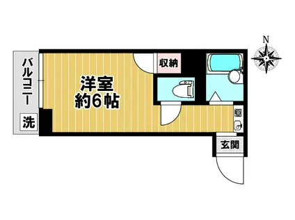 KS PLACE(ワンルーム/1階)の間取り写真