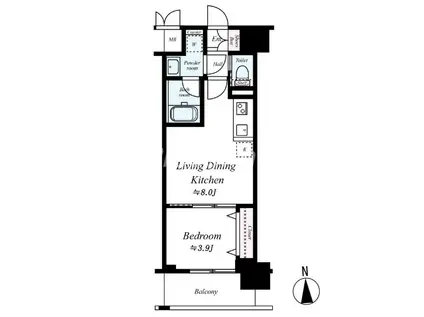 レオンコンフォート本町東3(1LDK/6階)の間取り写真