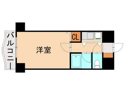 朝日プラザ香椎IIステーションスクエア(1K/6階)の間取り写真