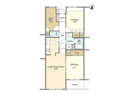 コンフォリア千石(2SLDK/3階)の間取り写真