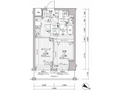 日神デュオステージ代田橋和泉通(1DK/3階)の間取り写真
