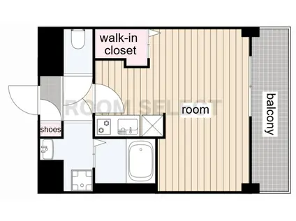 エステシア名駅(ワンルーム/2階)の間取り写真