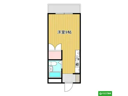 フレミールI(ワンルーム/2階)の間取り写真