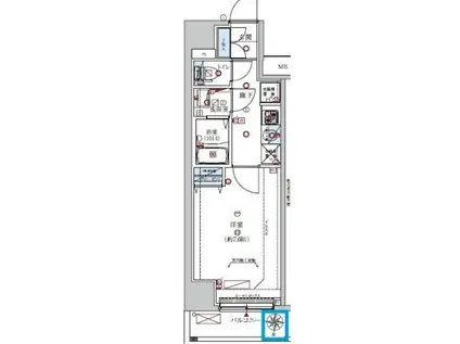 レグジー清澄白河(1K/3階)の間取り写真