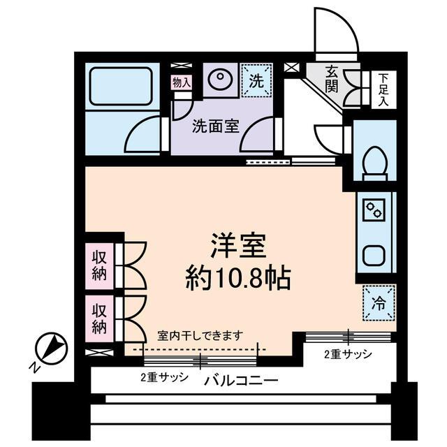 Dクラディアイヴァン初台(ワンルーム/3階)の間取り写真