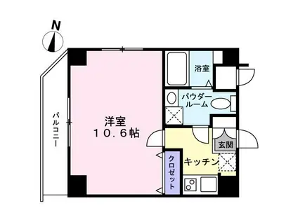 エルヴィエント南荻窪(1K/2階)の間取り写真