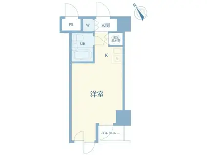 グローリア駒込(ワンルーム/3階)の間取り写真