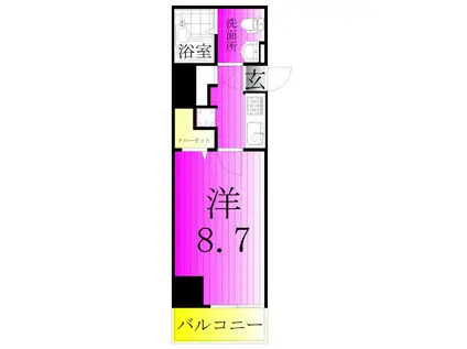 アルファコート綾瀬2(1K/10階)の間取り写真