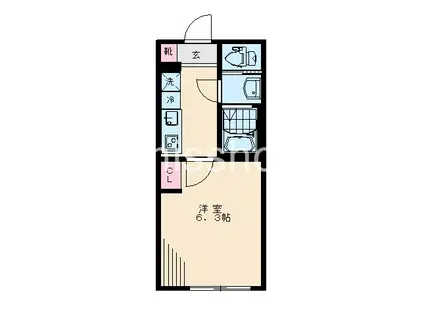 ソフィアス中野(1K/4階)の間取り写真