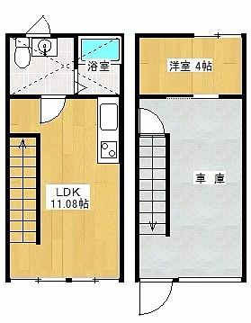 AREA 053 SITE-M(1LDK/2階)の間取り写真