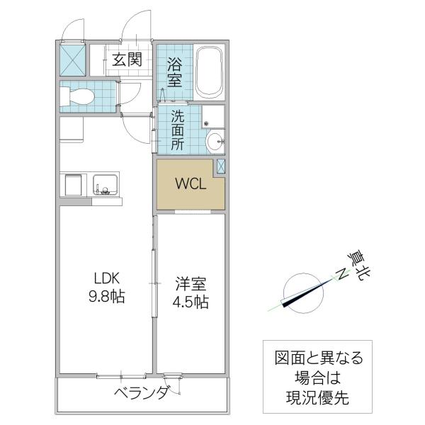 IRIE LIFE II(1LDK/1階)の間取り写真